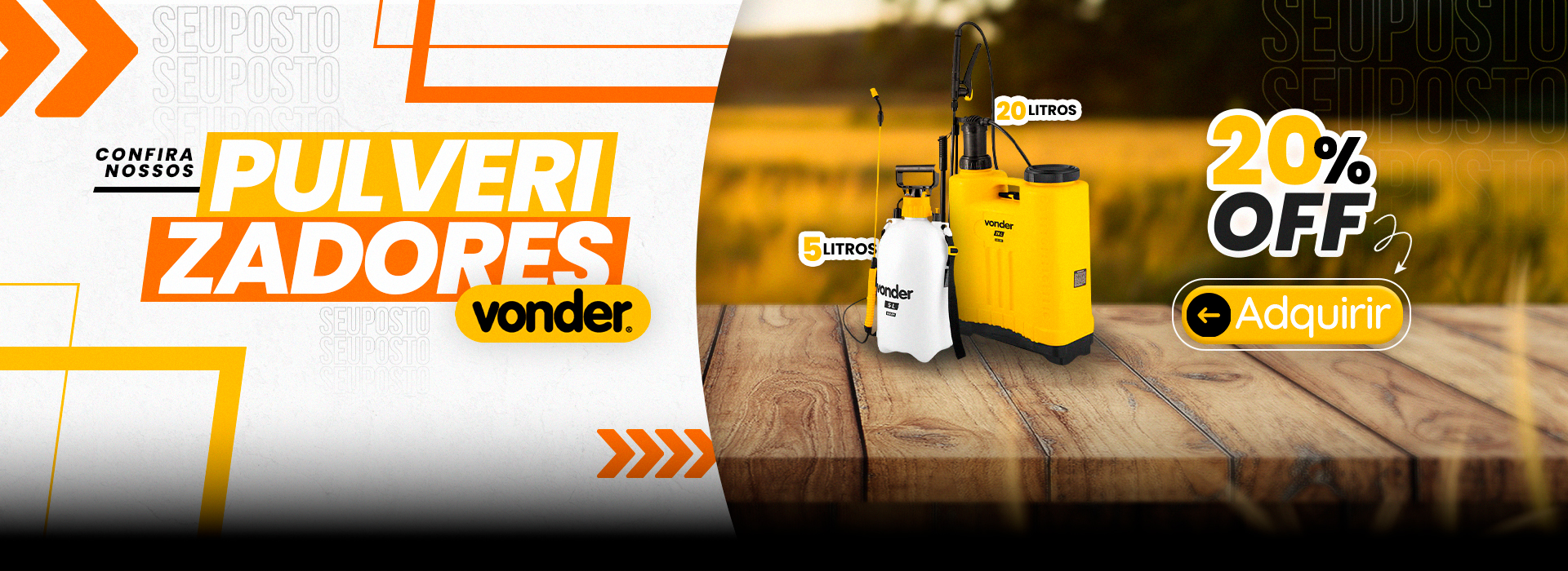 Pulverizadores 20% OFF - FULL BANNER