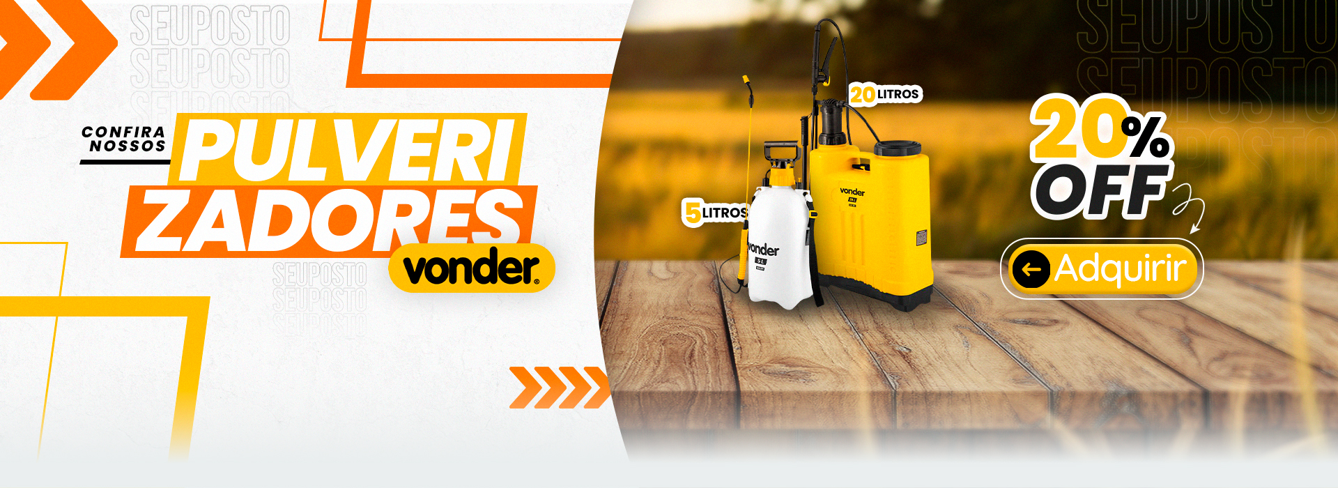Pulverizadores 20% OFF - FULL BANNER
