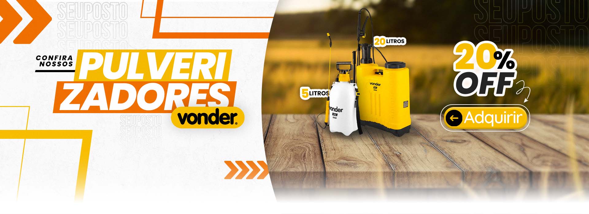 Pulverizadores 20% OFF - FULL BANNER