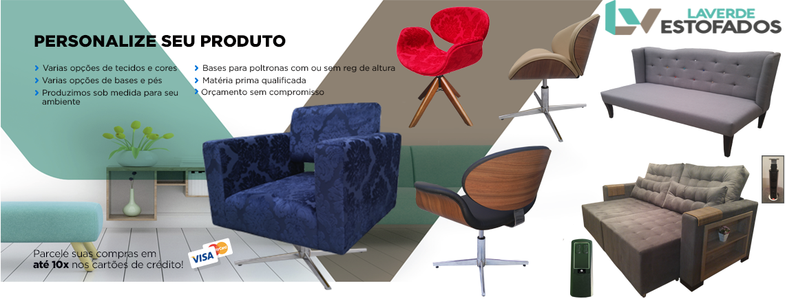 Personalize seu sofa ou poltrona