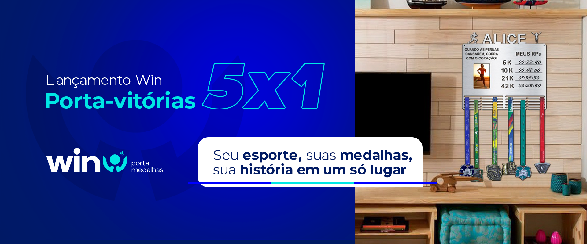 Porta Medalhas, Foto, RPs e Frase Personalizada