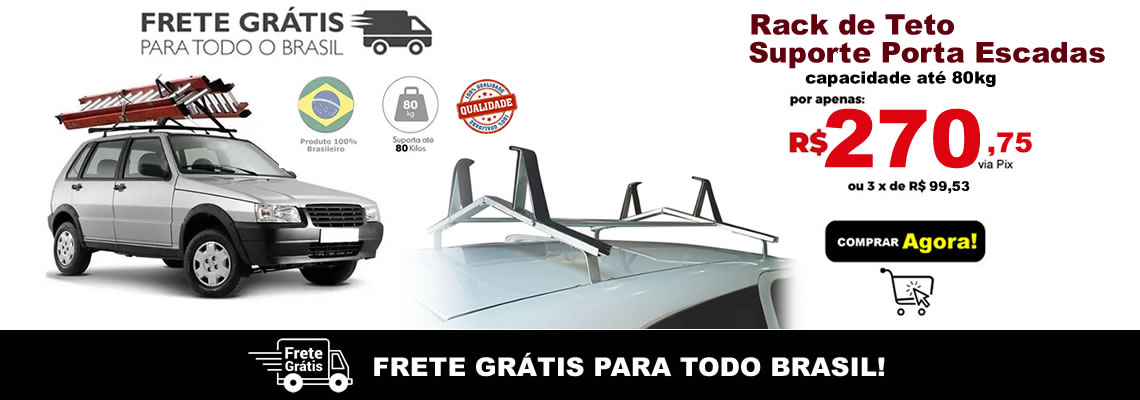 Rack Teto Suporte Porta Escadas
