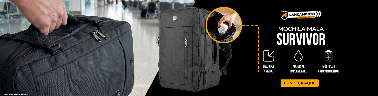LANÇAMENTO - MOCHILA SURVIVOR