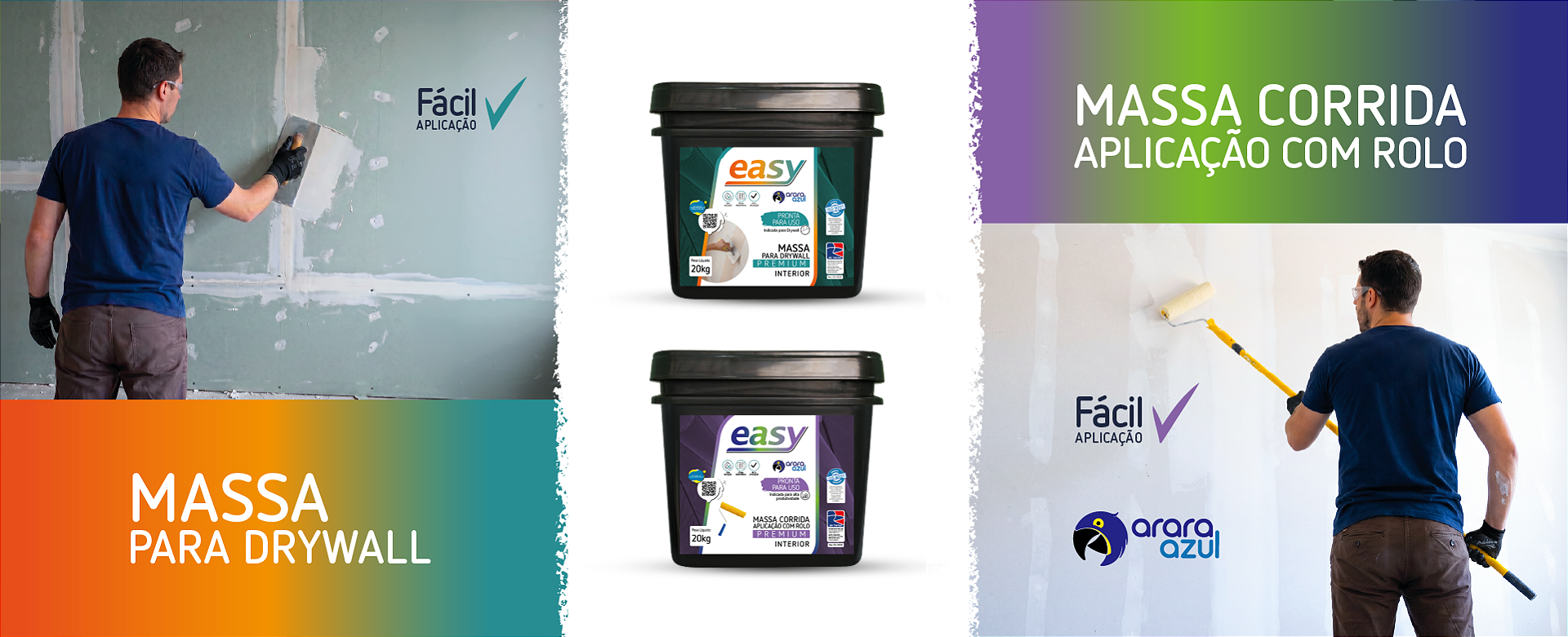 Massa-para-drywall-Massa-aplicacao-com-rolo-Arara-Azul-Tintas-BR-Tintas