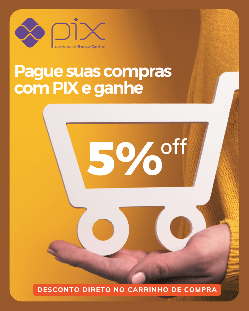 Ganhe 5% off pagando via PIX - Mobile