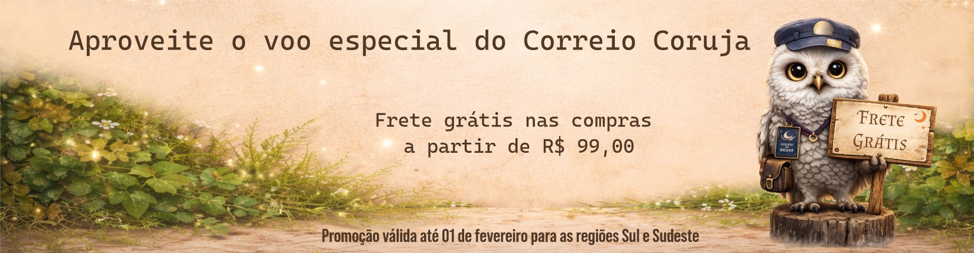 Frete gratis janeiro