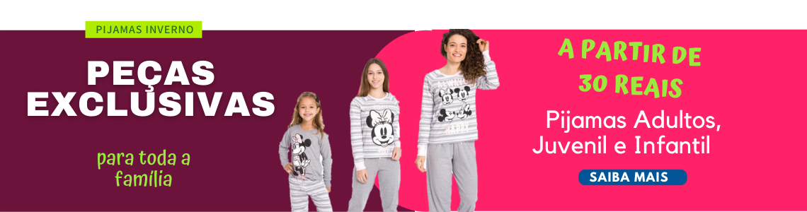 Banner - Pijama - Inverno - Familia