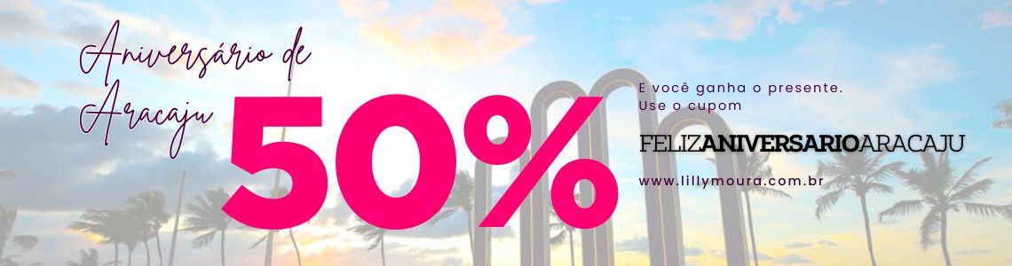 Cupom aniversario de Aracaju