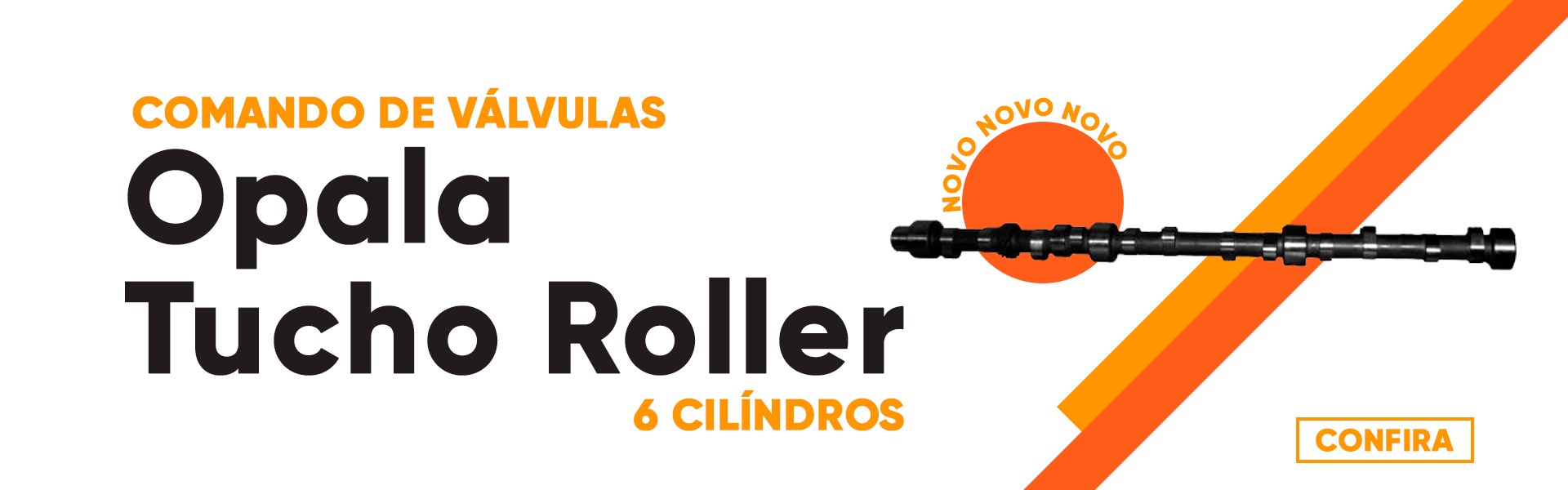 Comando de Válvulas Opala Tucho Roller 6 Cilíndros