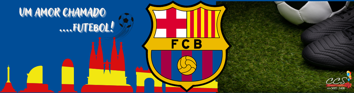 Banner Decoracao Festa Barcelona Futebol Clube