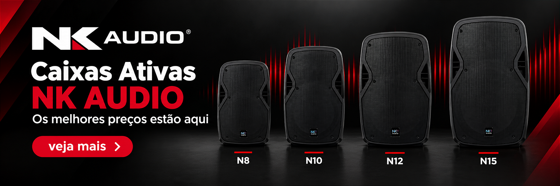 caixas ativas nk audio