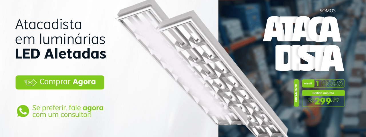 HOME luminária led aletada