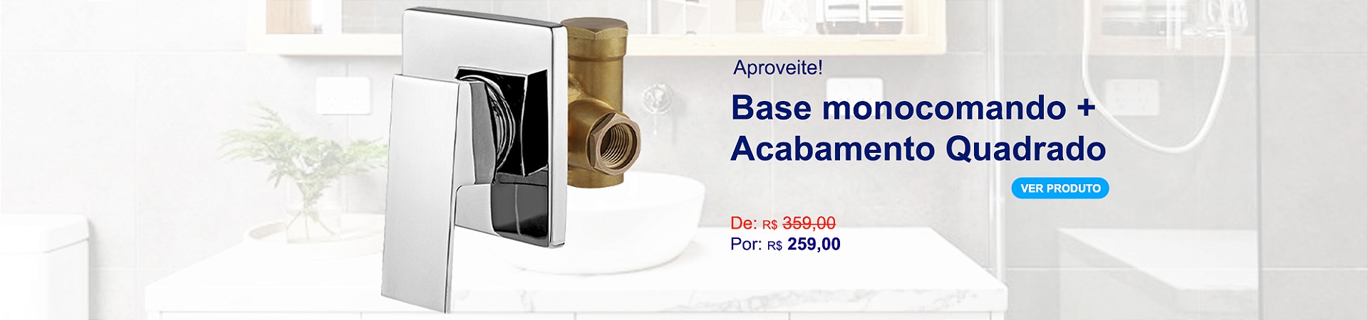 Banner Monocomando Chuveiro