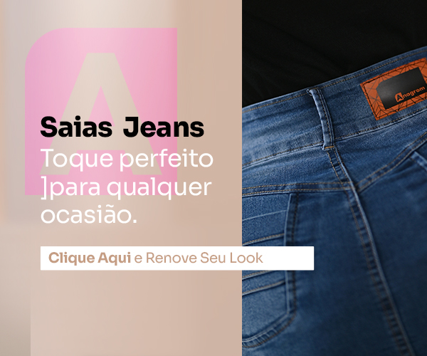 Saia Jeans evangélica Anagrom mobile