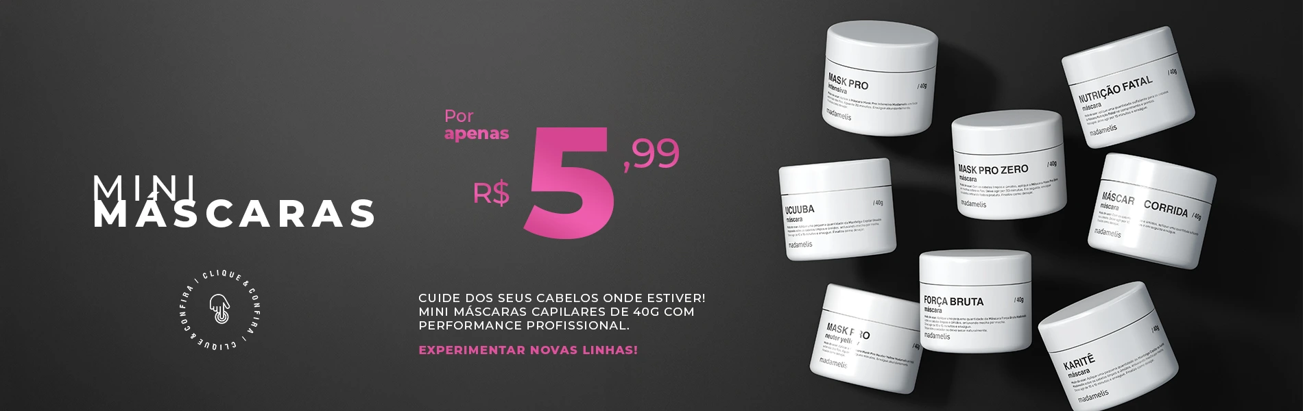 PROMOÇÃO MINI MÁSCARAS