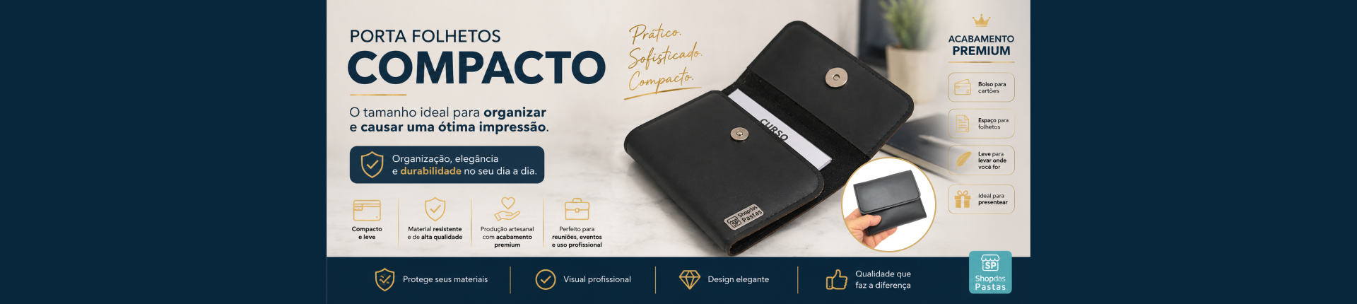 Porta Folhetos Compacto