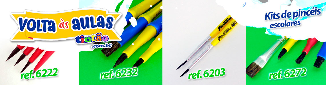 Kits de pincéis escolares