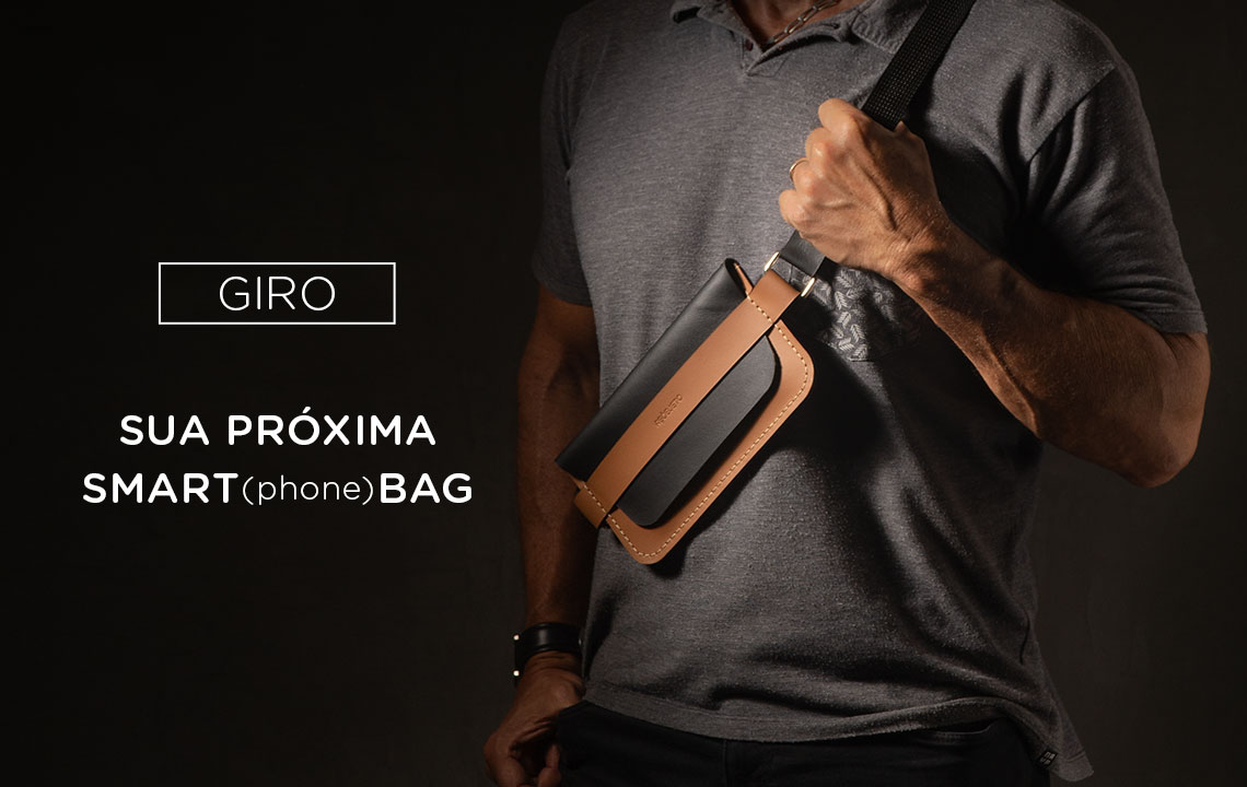 Bolsa Giro - caramelo e preto