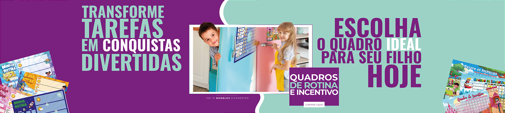 Quadros de Incentivo e Rotina - BANNER FULL