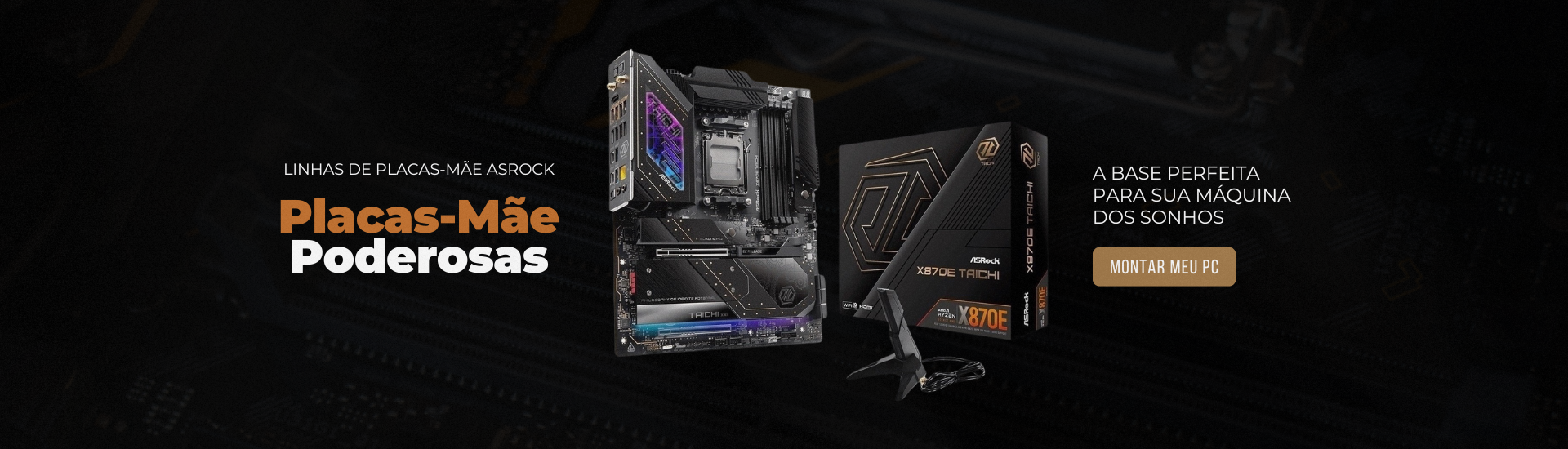 Fullbanner Placas-Mãe linha AsRock