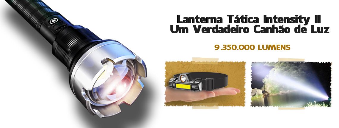 Lanterna Tática Intensity II LED XHP P90.V2