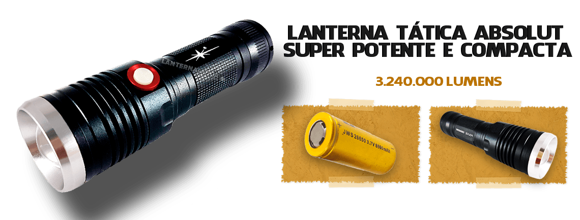 Lanterna Tática Absolut 1.710.000 Lumens