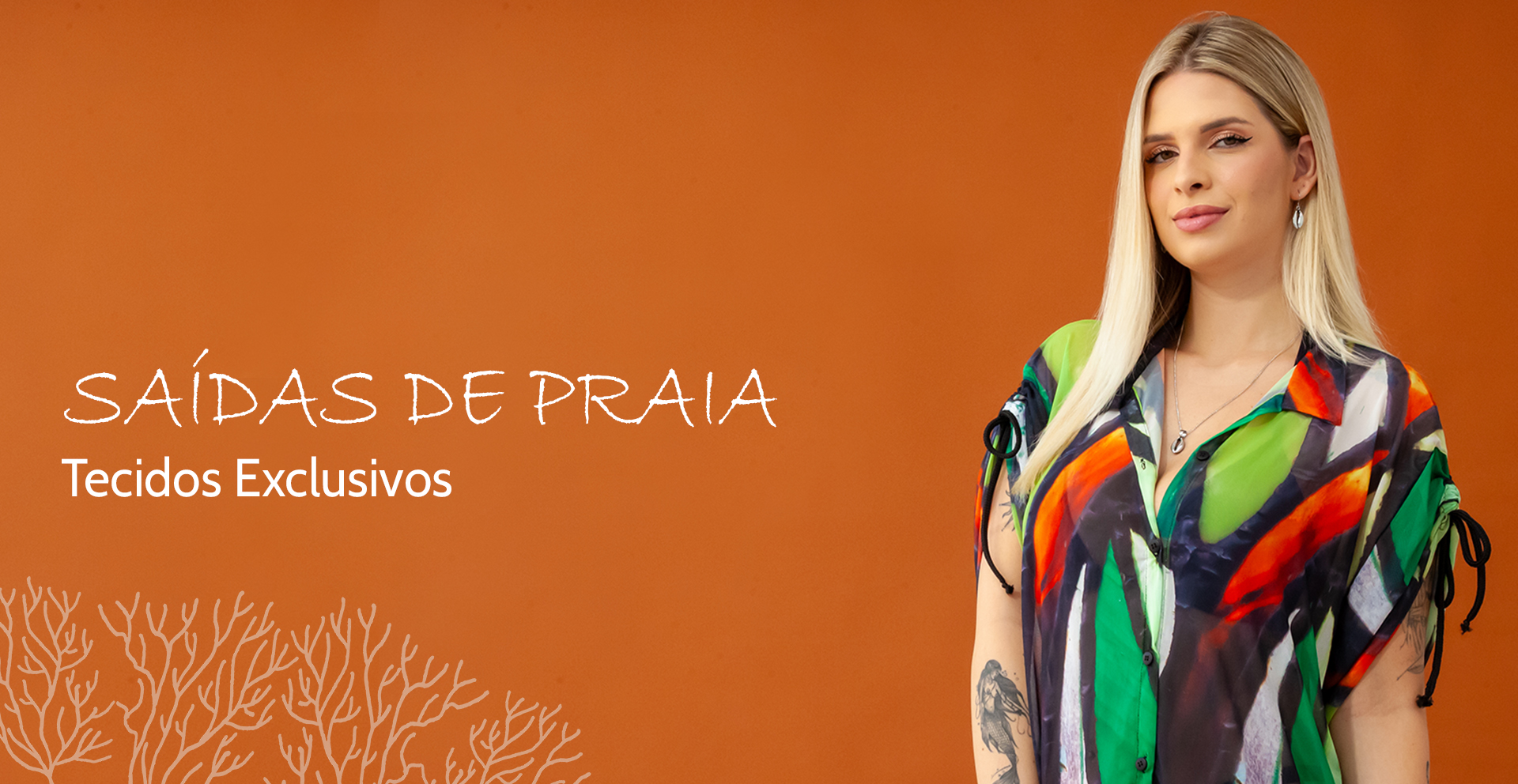 Saída de Praia - Tecido Exclusivo