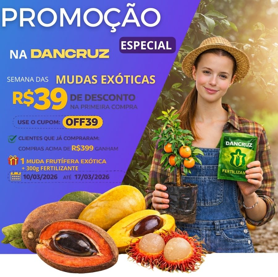 Brinde 1 muda+1 fertilizante mobile