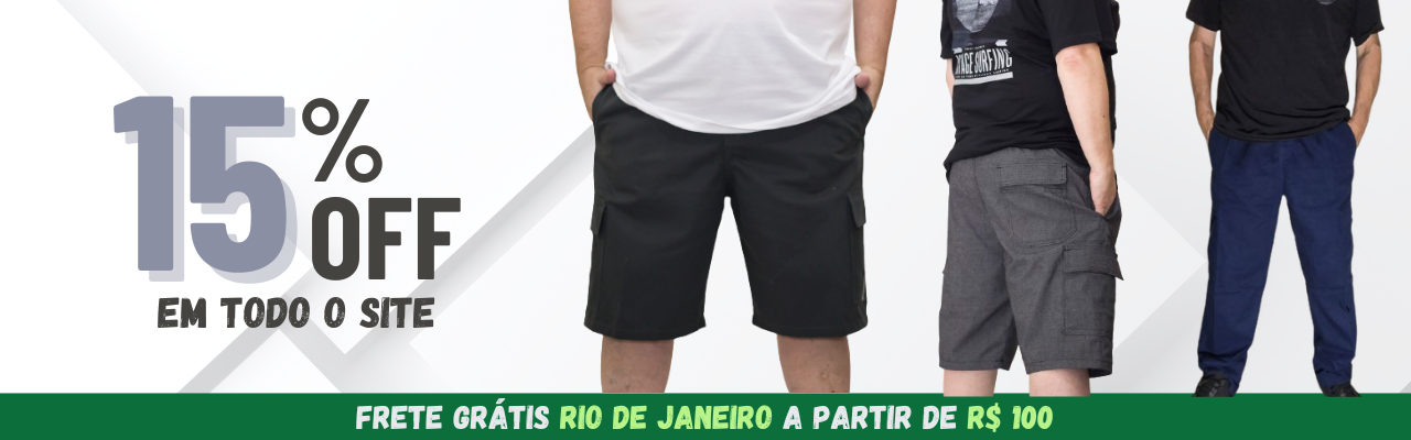 15% OFF + Frete Grátis RJ