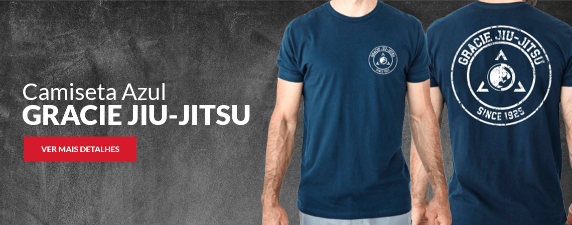 Camiseta Gracie Jiu-Jitsu Azul Marinho