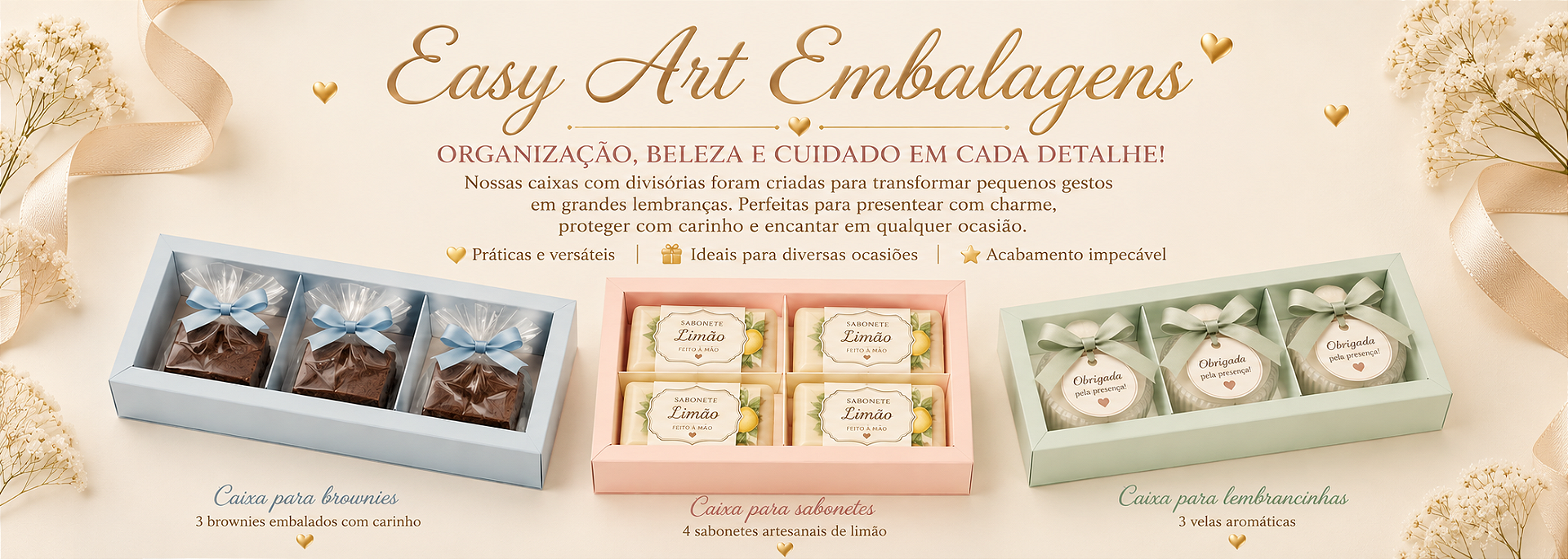 caixas para brownies