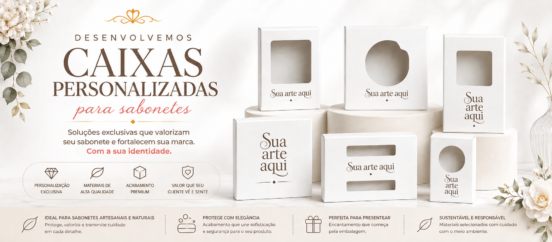Caixas Personalizadas Sabonete