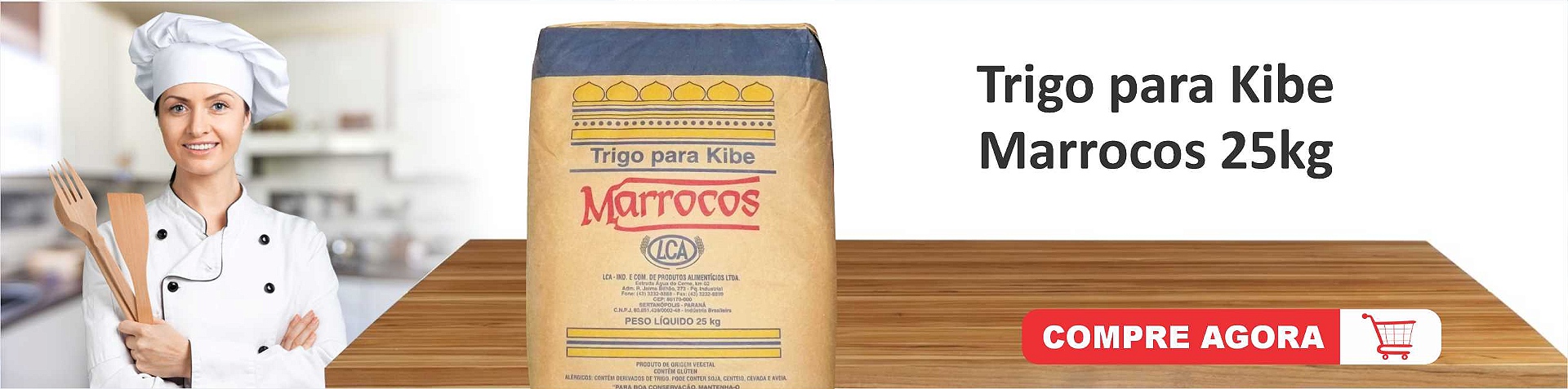 Trigo para Kibe Marrocos 25kg