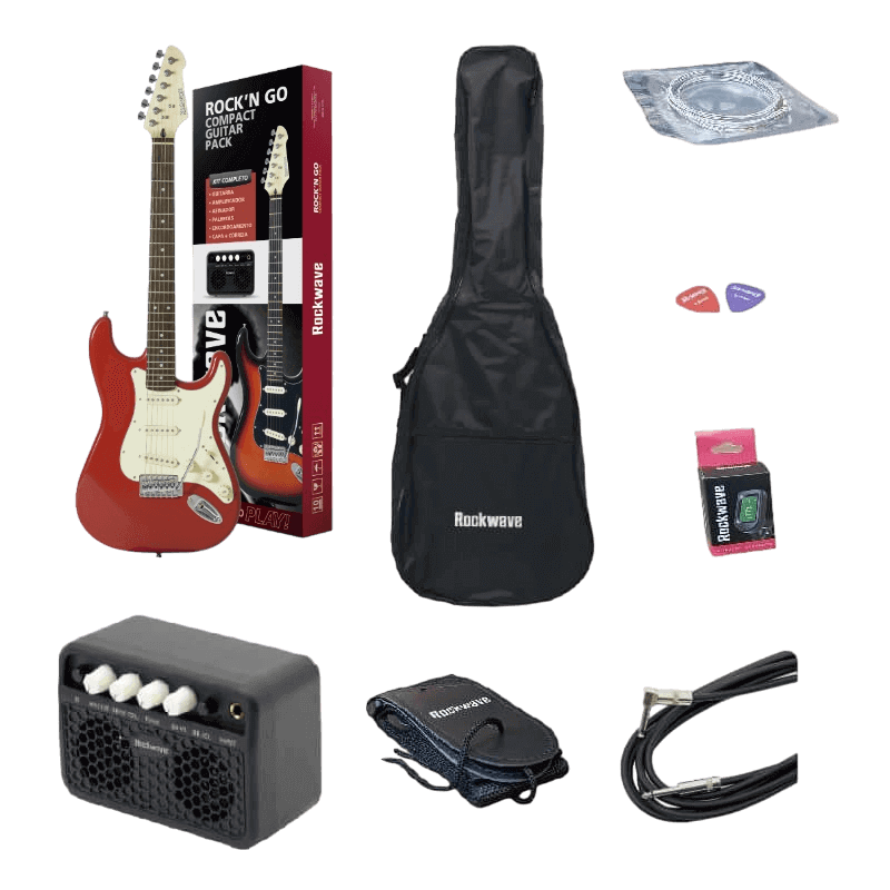 Kit Guitarra Rockwave Vermelha produto-278749059