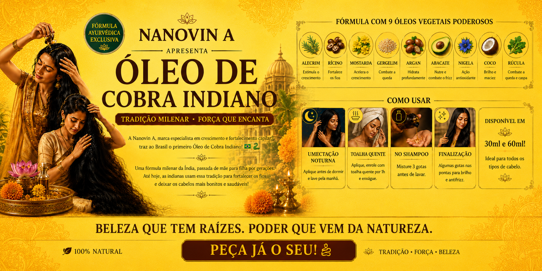 Óleo de Cobra Indiano Sucesso