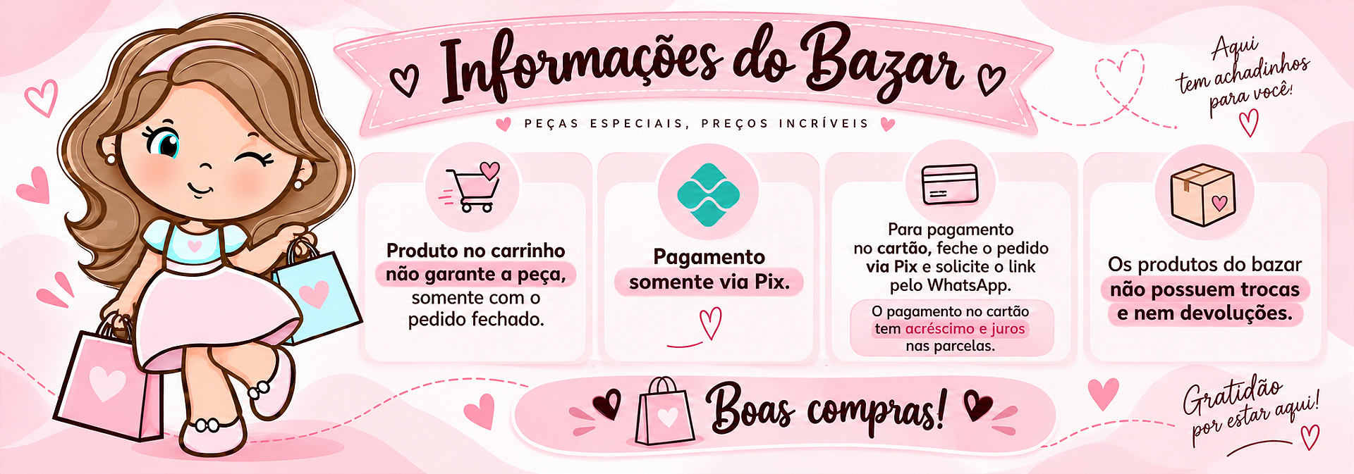 Informações sobre bazar