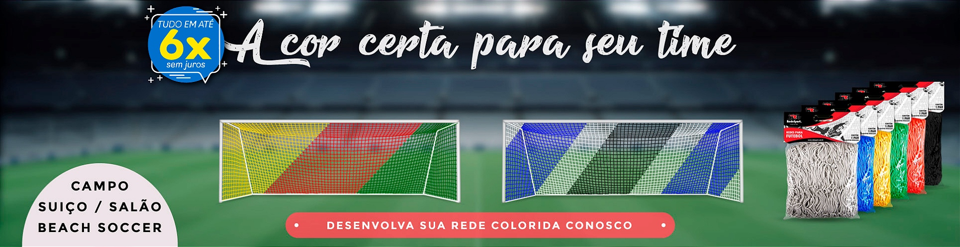4 rede futebol colorida