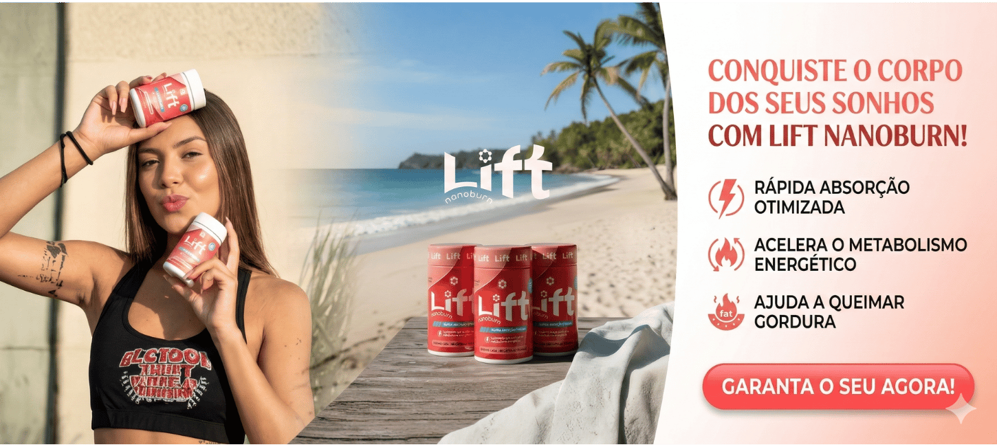 LIFT NANO BURN -  60 capsulas -Desincha E Acelera Metabolismo