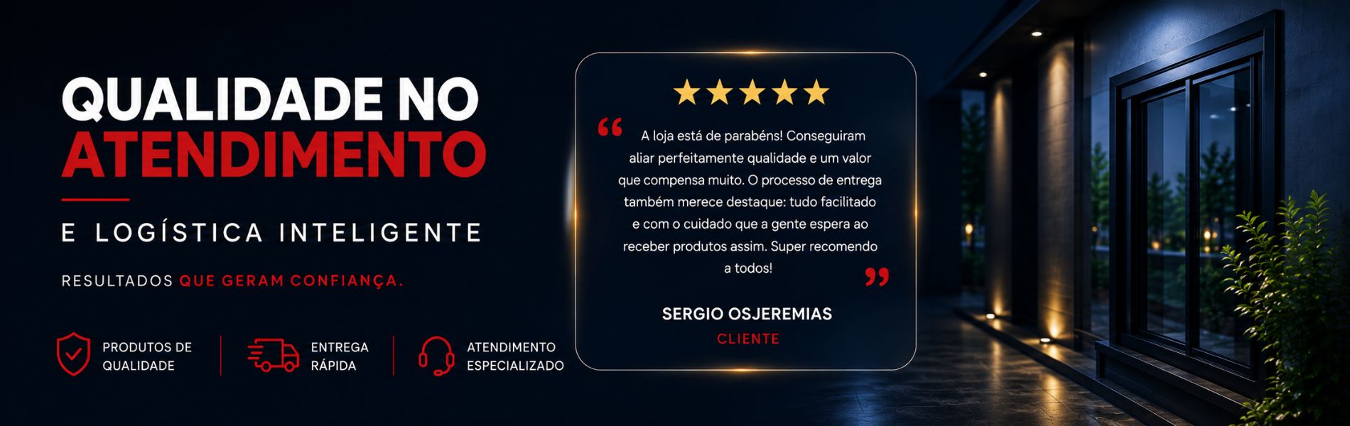 Site bem avaliado google