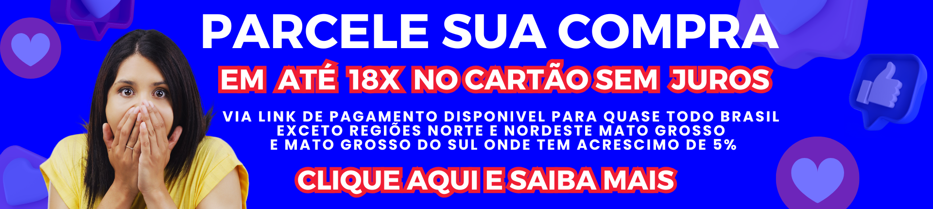 18 X SEM JUROS