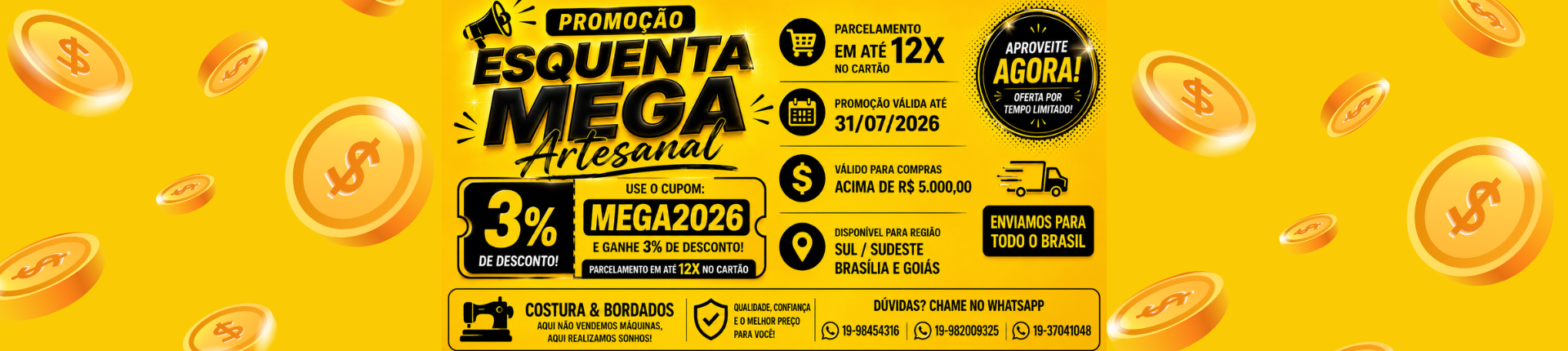 banner loja de peças