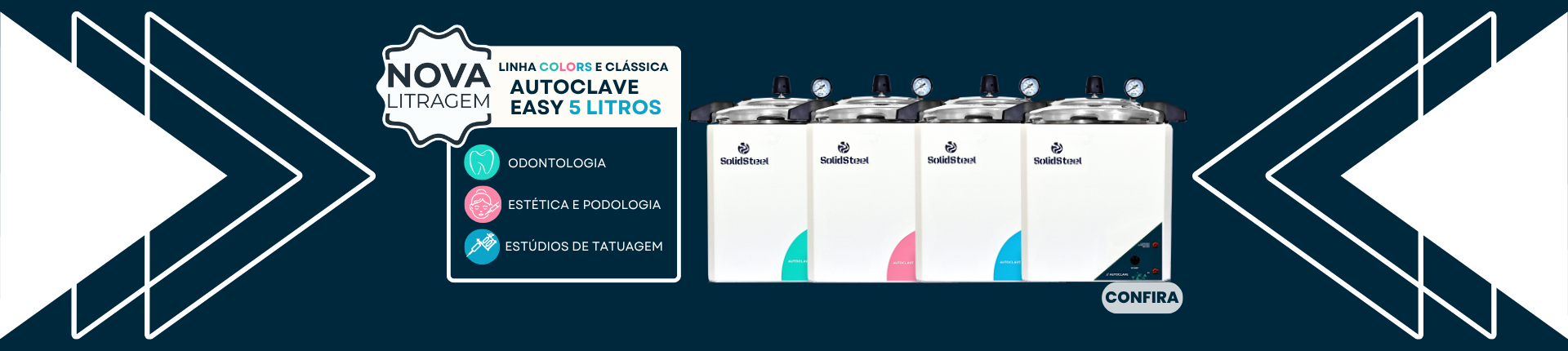 Nova litragem da autoclave