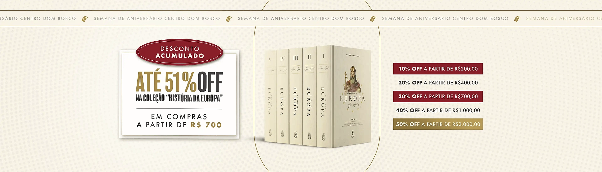 História da Europa - Aniversário CDB