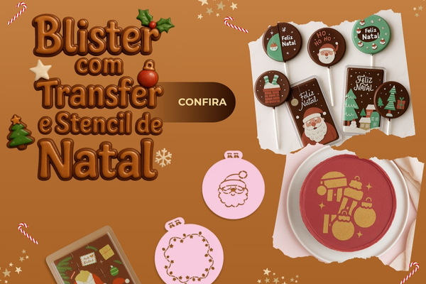 Banner Stencil e Blister De Natal mobile