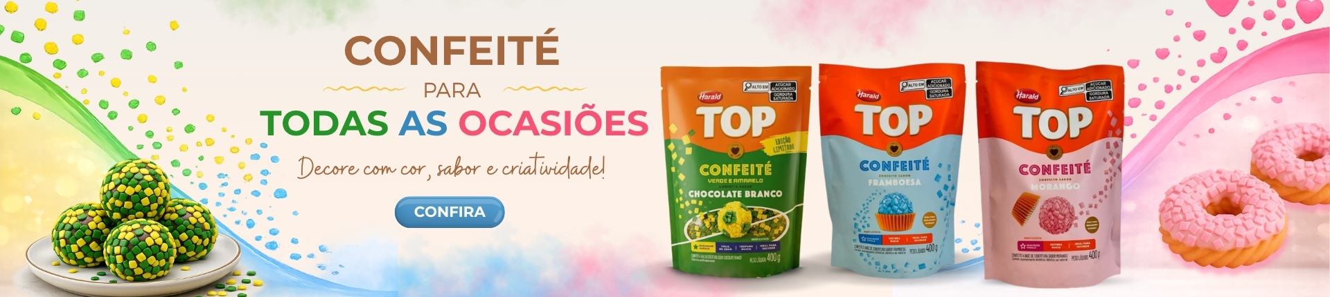Banner Top Confeité Lançamentos