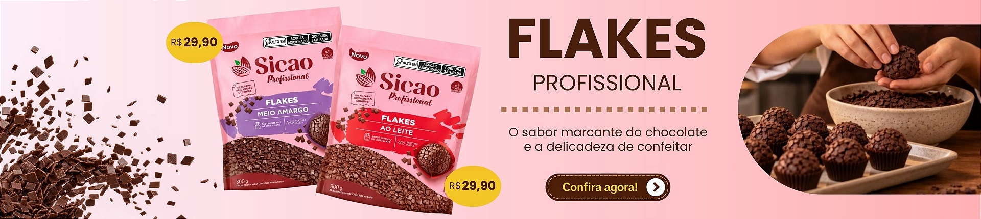 Banner Flakes Sicao novidades