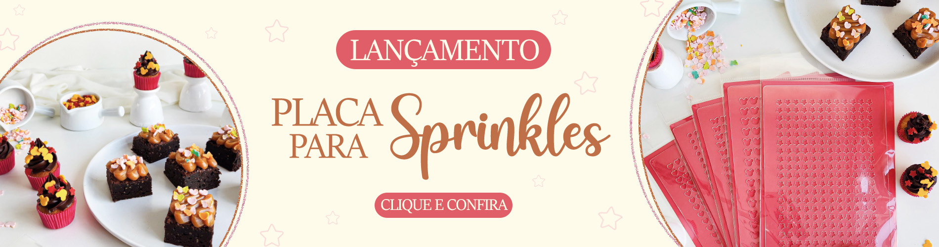 Banner Placa para Sprinkles Lançamento