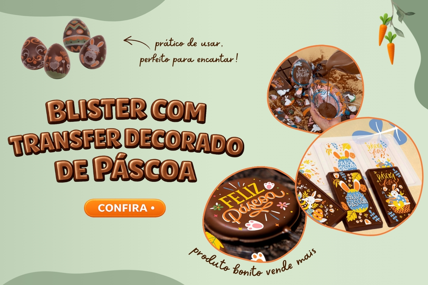 Banner Transfer Decorado de Páscoa 2026 mobile