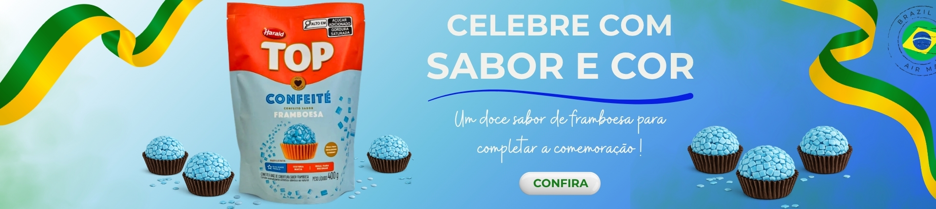 Banner Confeito Copa do Mundo Brasil
