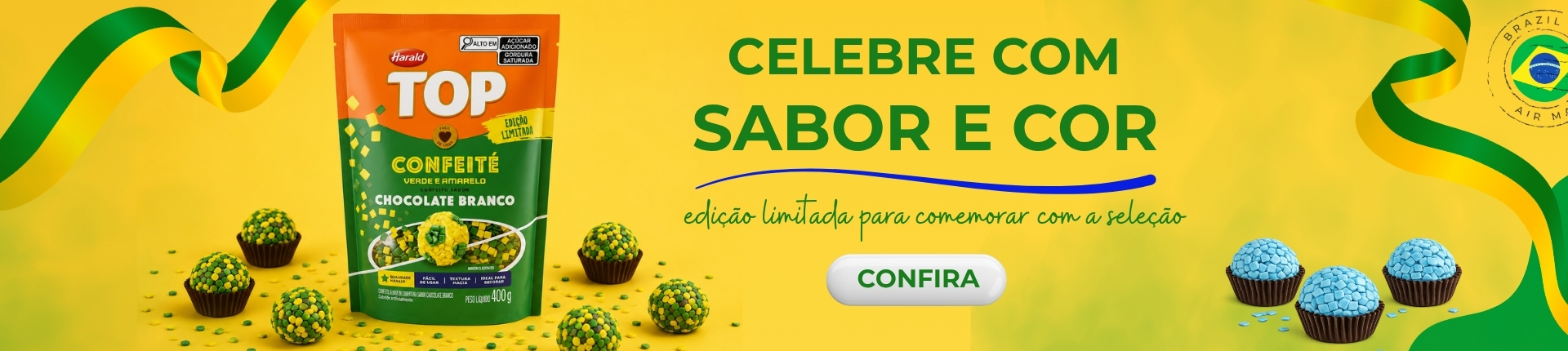 Banner Confeito Copa do Mundo Brasil